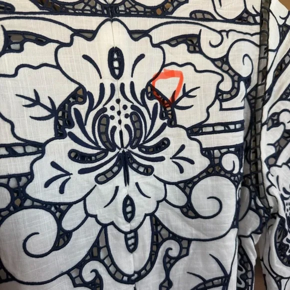 Zimmermann Lyre Embroidered Shirt Dress - Picture 8 of 10